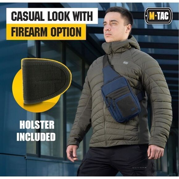 Concealed Carry Handgun Tactical Bag Shoulder Chest Pack with Sling - Picture 7 of 15